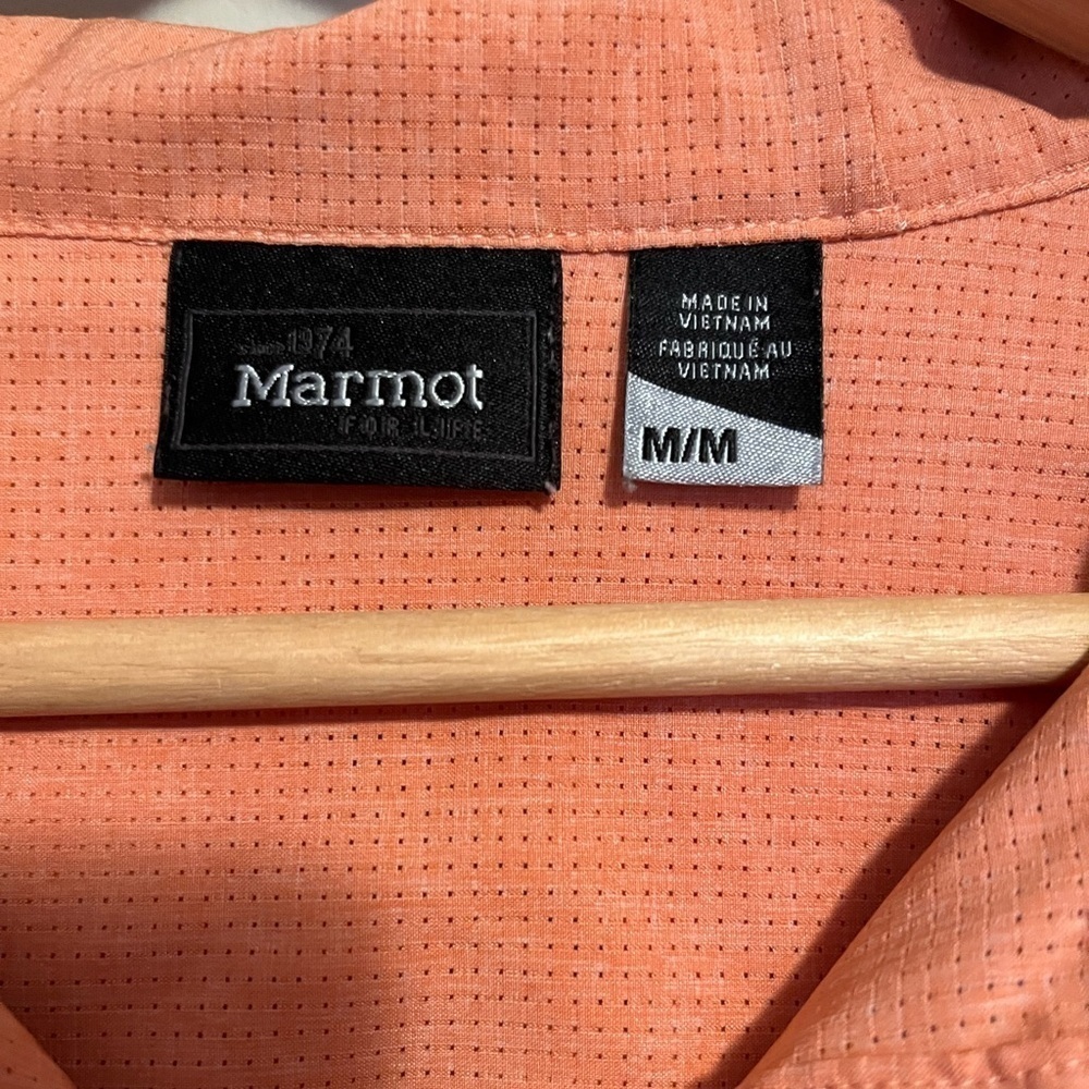 Marmot Lorey Hoodie Women's Size Med Coraly Orange Pullover Hiking Outdoor Comfy - Picture 9 of 15
